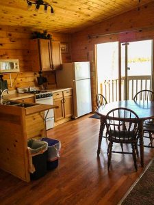 Aspen Cabin at Cedar Point Resort newly remodeled kitchen