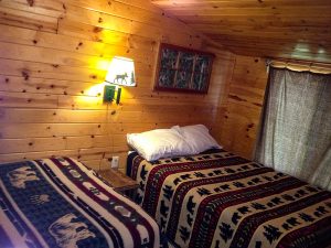 Timber wolf cabin at Cedar Point 2 double bed bedroom